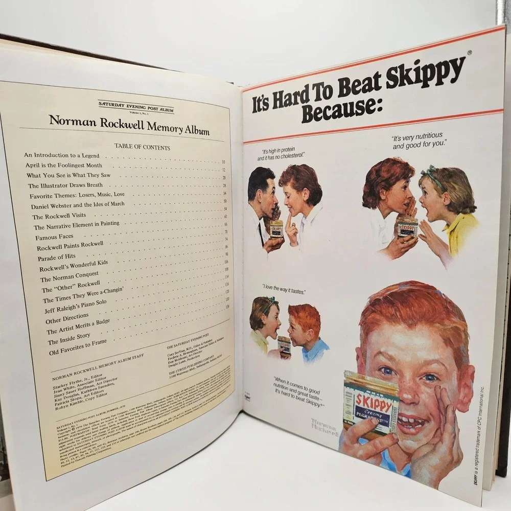 Norman Rockwell Memory Album‎ and Buttergirl Collector Plate Set Copper